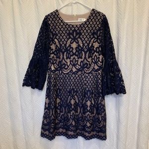 Eliza J bell sleeve lace dress